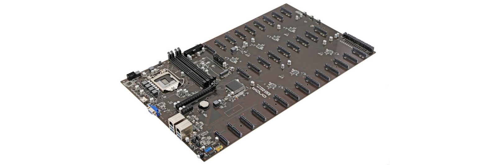 32개의 SATA 포트가 달린 채굴용 메인보드 - 컴퓨터 / 하드웨어 - 기글하드웨어