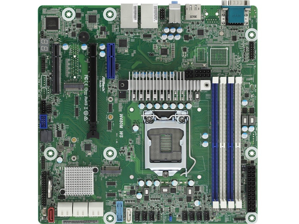 애즈락 랙 W480M WS 메인보드 - 컴퓨터 / 하드웨어 - 기글하드웨어