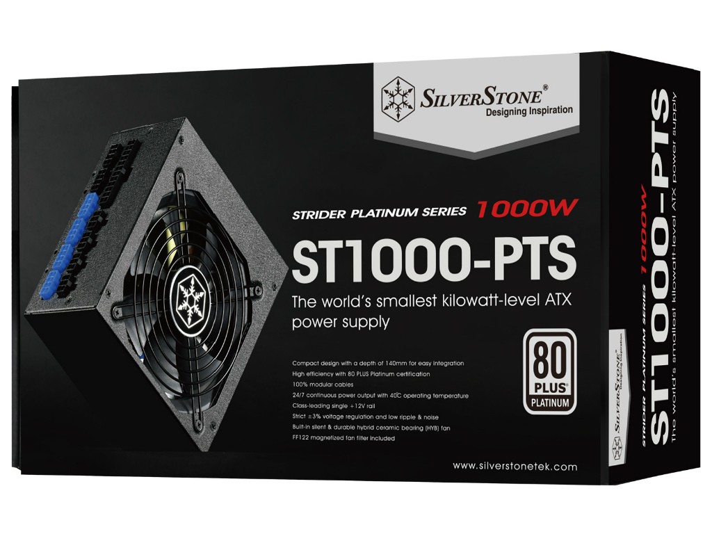 실버스톤, 길이 140mm의 대용량 플래티넘 파워 - 컴퓨터 / 하드웨어 - 기글하드웨어