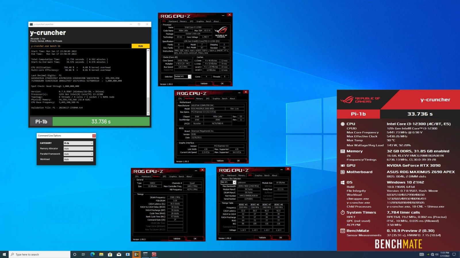 코어 i3-12300을 5444MHz로 오버클럭 - 컴퓨터 / 하드웨어 - 기글하드웨어