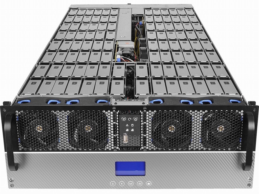 애즈락, 100개의 3.5인치 하드디스크를 장착하는 4U 서버 - 컴퓨터 / 하드웨어 - 기글하드웨어