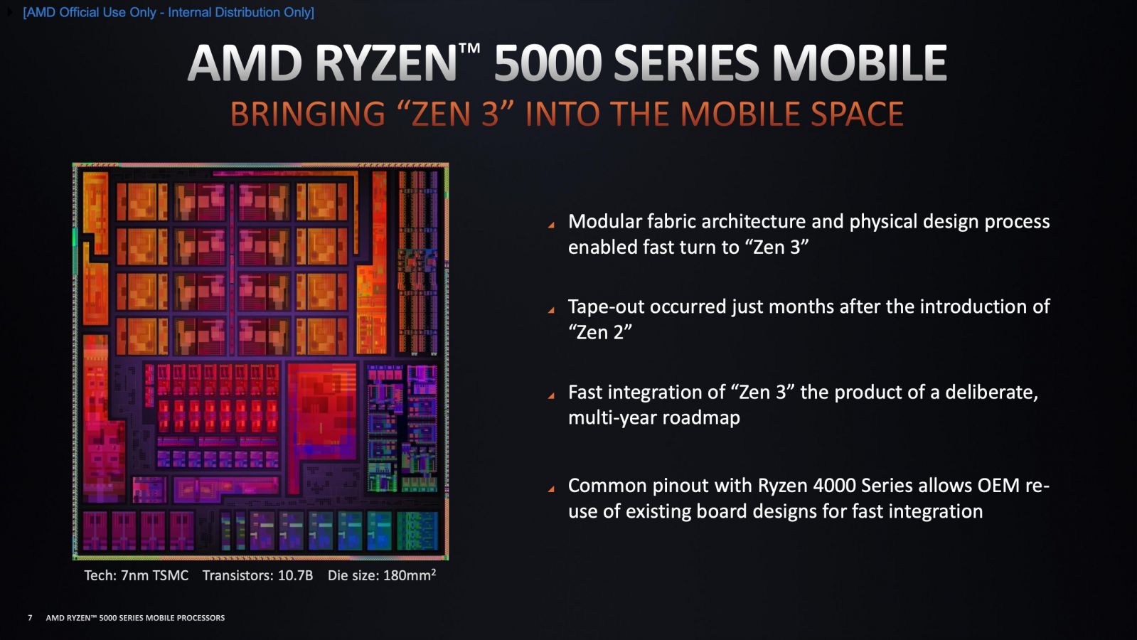 AMD, 모바일 라이젠 5000 시리즈 프로세서의 성능 공개 - 컴퓨터 / 하드웨어 - 기글하드웨어