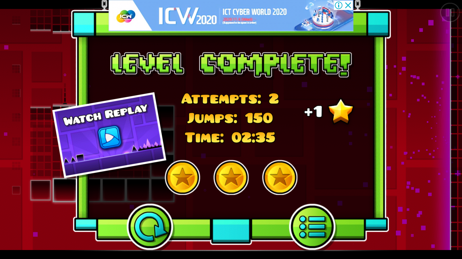 Geometry Dash] Stereo Madness 올 코인, Polargeist 클리어 - 게임 / 엔터테인먼트 - 기글하드웨어